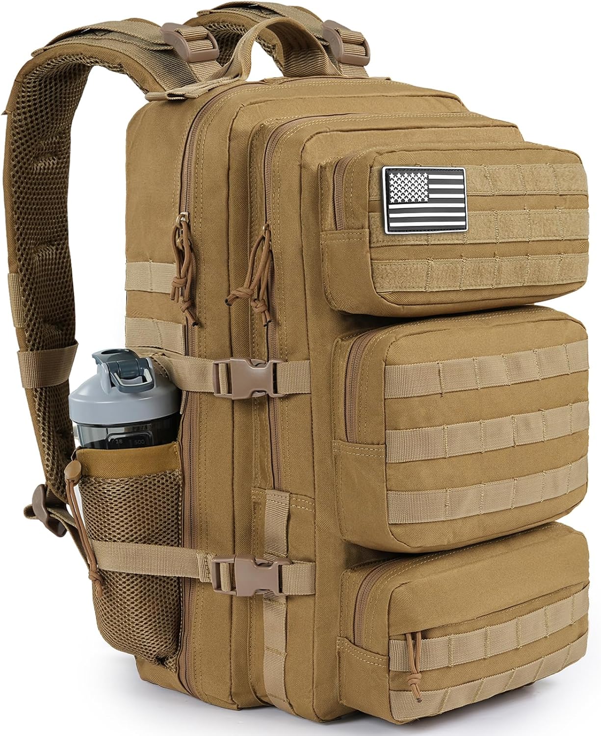Military Tactical Backpack 25L Day Backpack for Men Molle Army 3 Days Assault Pack ...