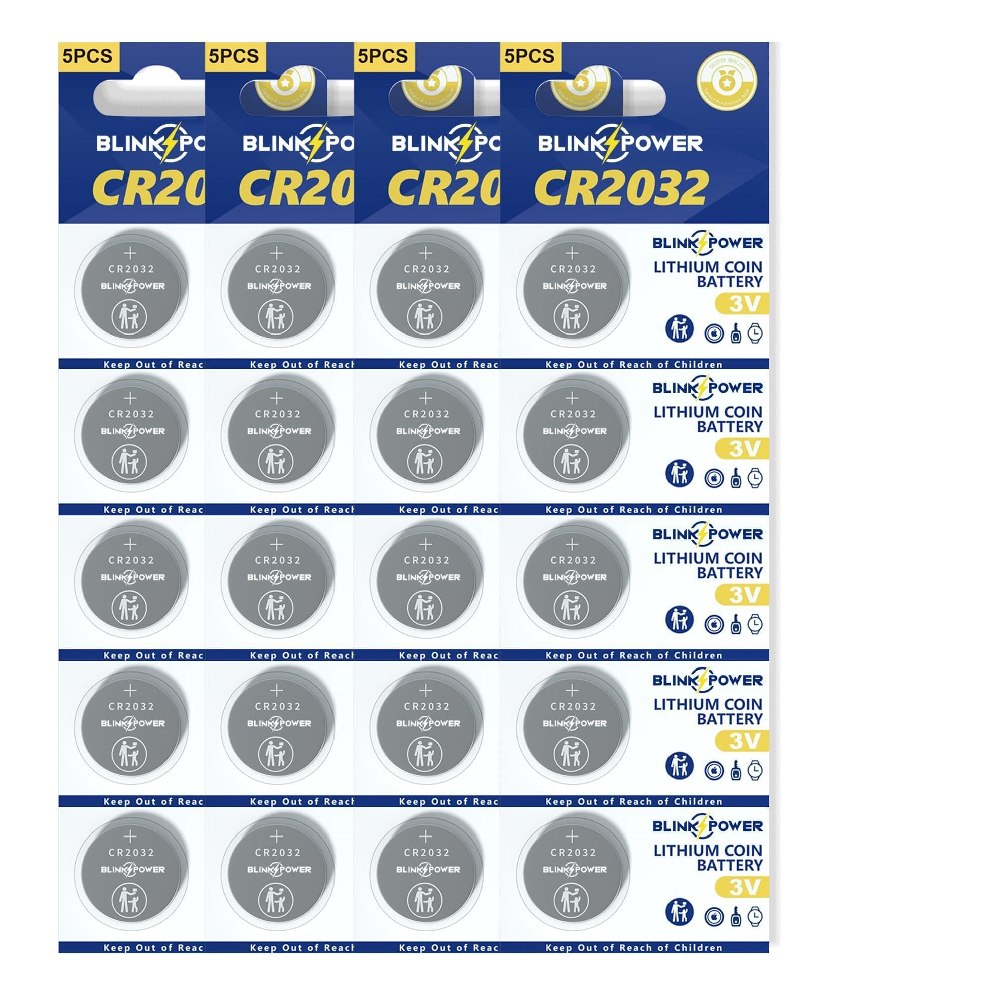 Blinkspower CR2032 Lithium 3V Coin Battery, 5 Pack 2032 Battery, Child-Safe & Longest Lasting for AirTag, Car Remote Key — view 7