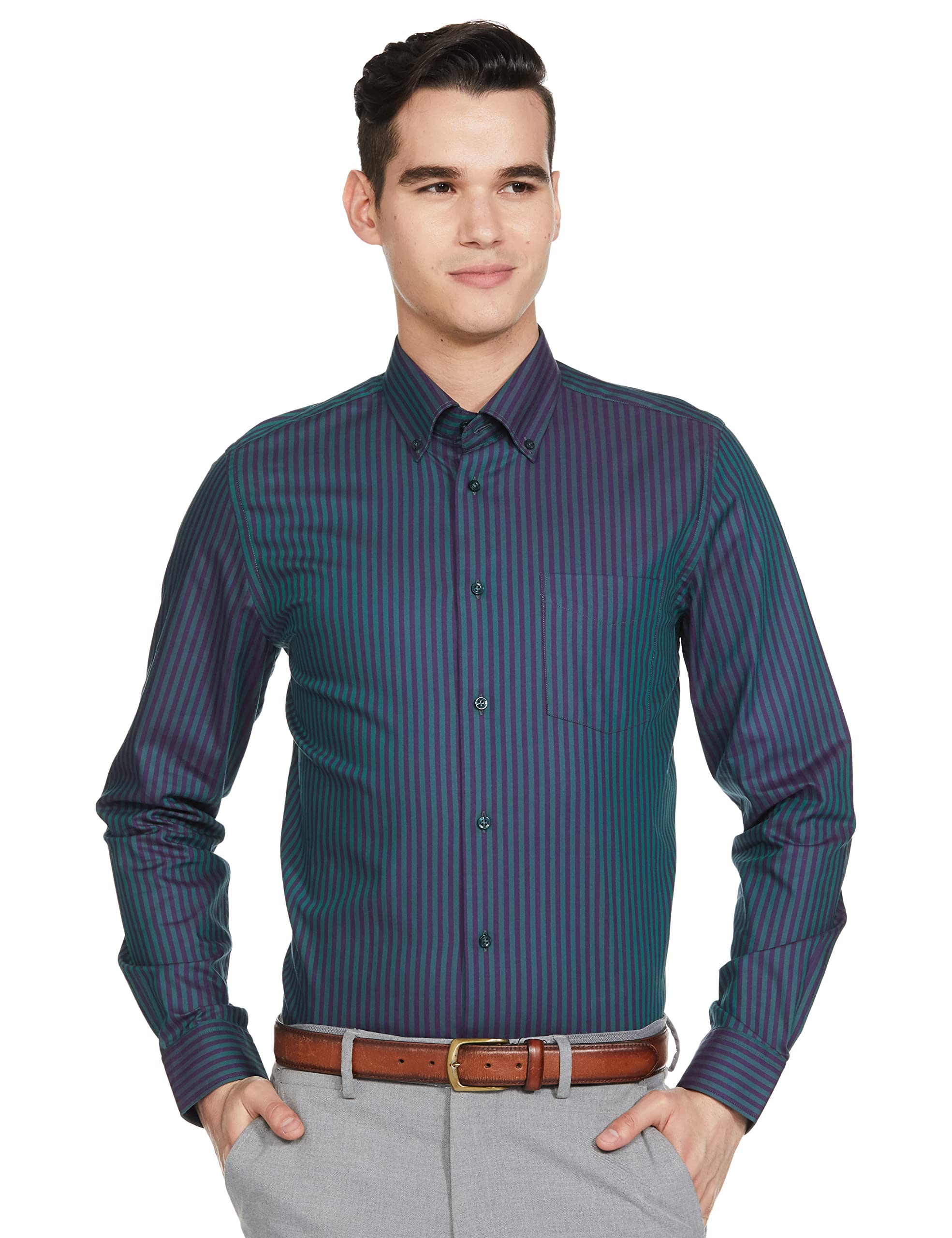 blackberrysLong Sleeve Slim FIT Stripe Shirt
