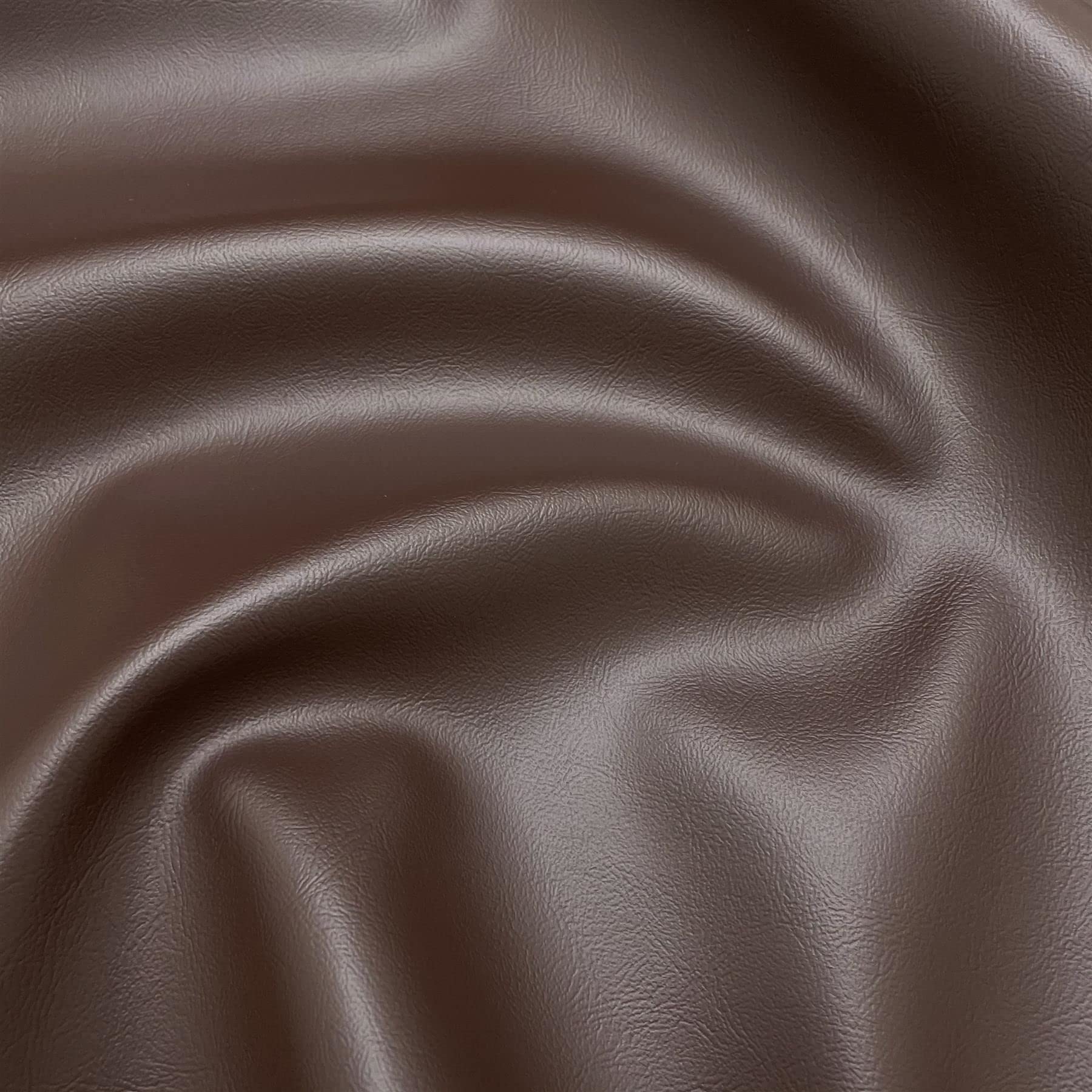 Fire Retardant Faux Leather Thick Leatherette Vehicle Restoration Sofa Upholstery Fabric - Suitable for Domestic and Commercial use - Brown - 3 Metres