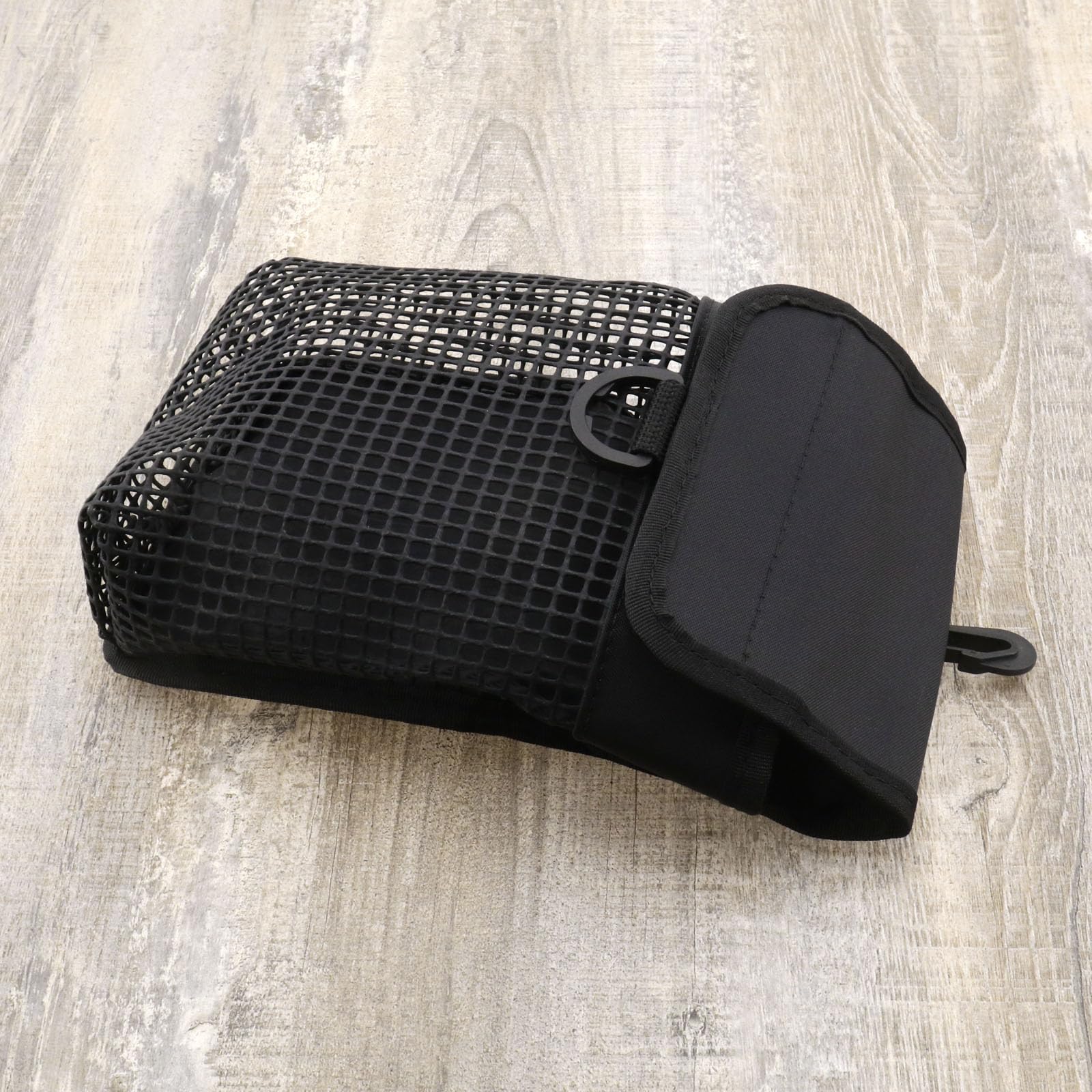 Borsa per immersioni in rete, portatile, resistente, per attività sportive, per attività all'aperto, leggera, con fibbia (nero)