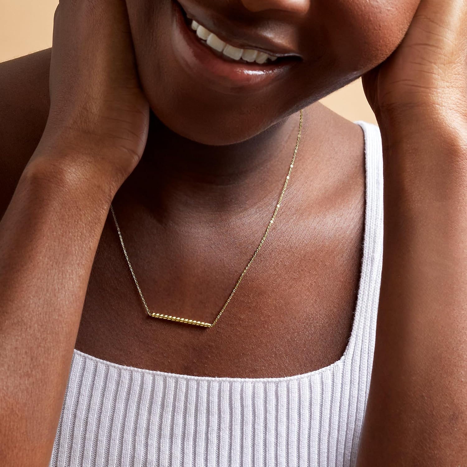 Pure Collection by Ross-Simons Italian 14kt Yellow Gold Twisted Bar Necklace