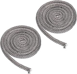 PATIKIL Wood Stove Gasket 9/16" x 98" Graphite Fiberglass Black 2 Pcs