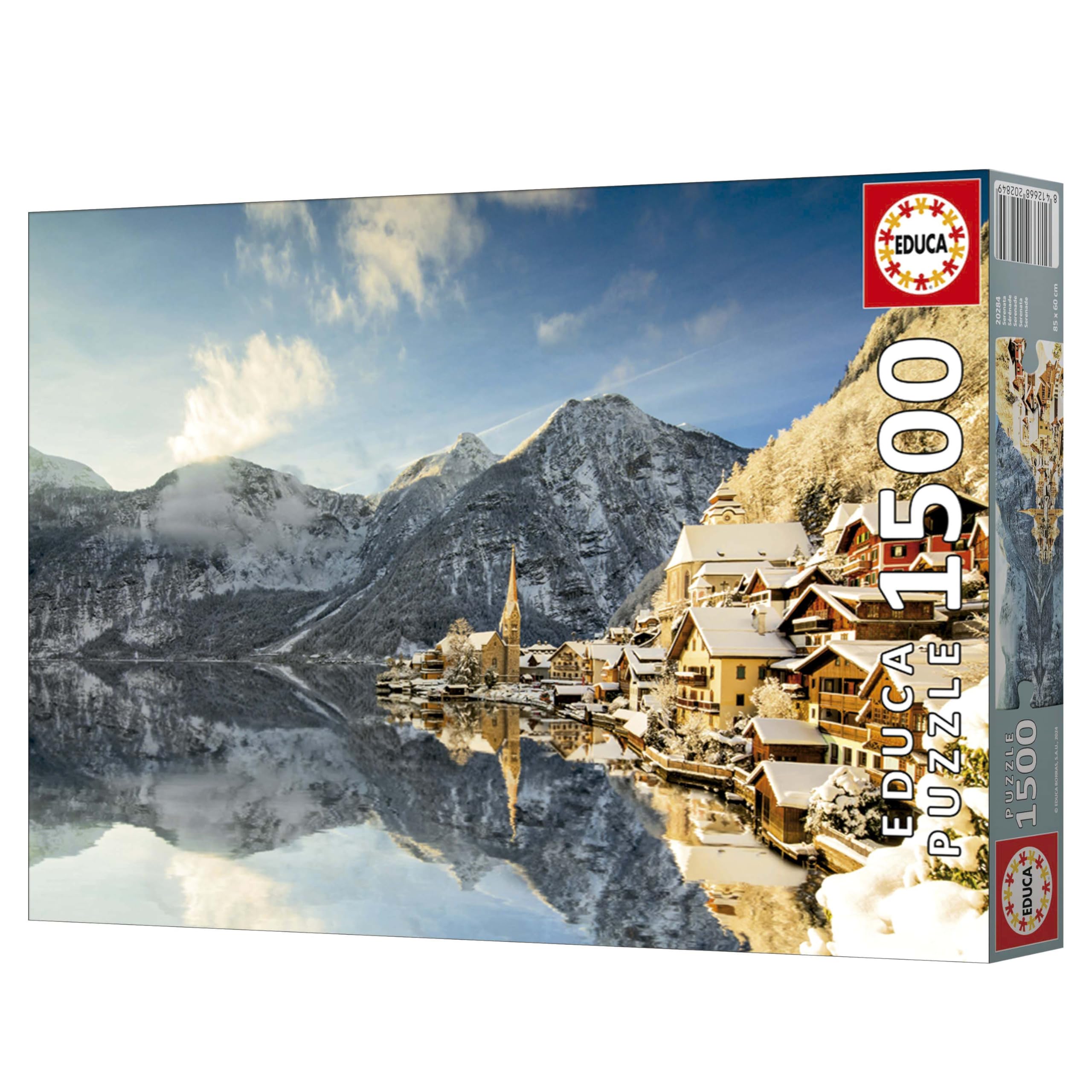 Educa - Quebra-cabeça adulto de 1500 peças | Inverno em Hallstatt