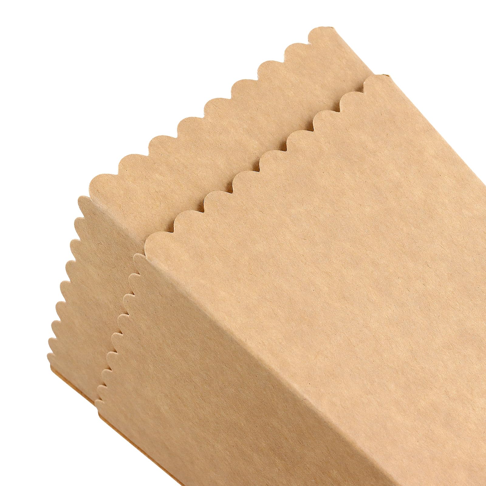 Lot de 100 boîtes à popcorn en papier kraft - 9x9x13.6 cm - Boîtes à pop-corn jaunes pour cinéma maison, fêtes, anniversaires - DIY décoratif
