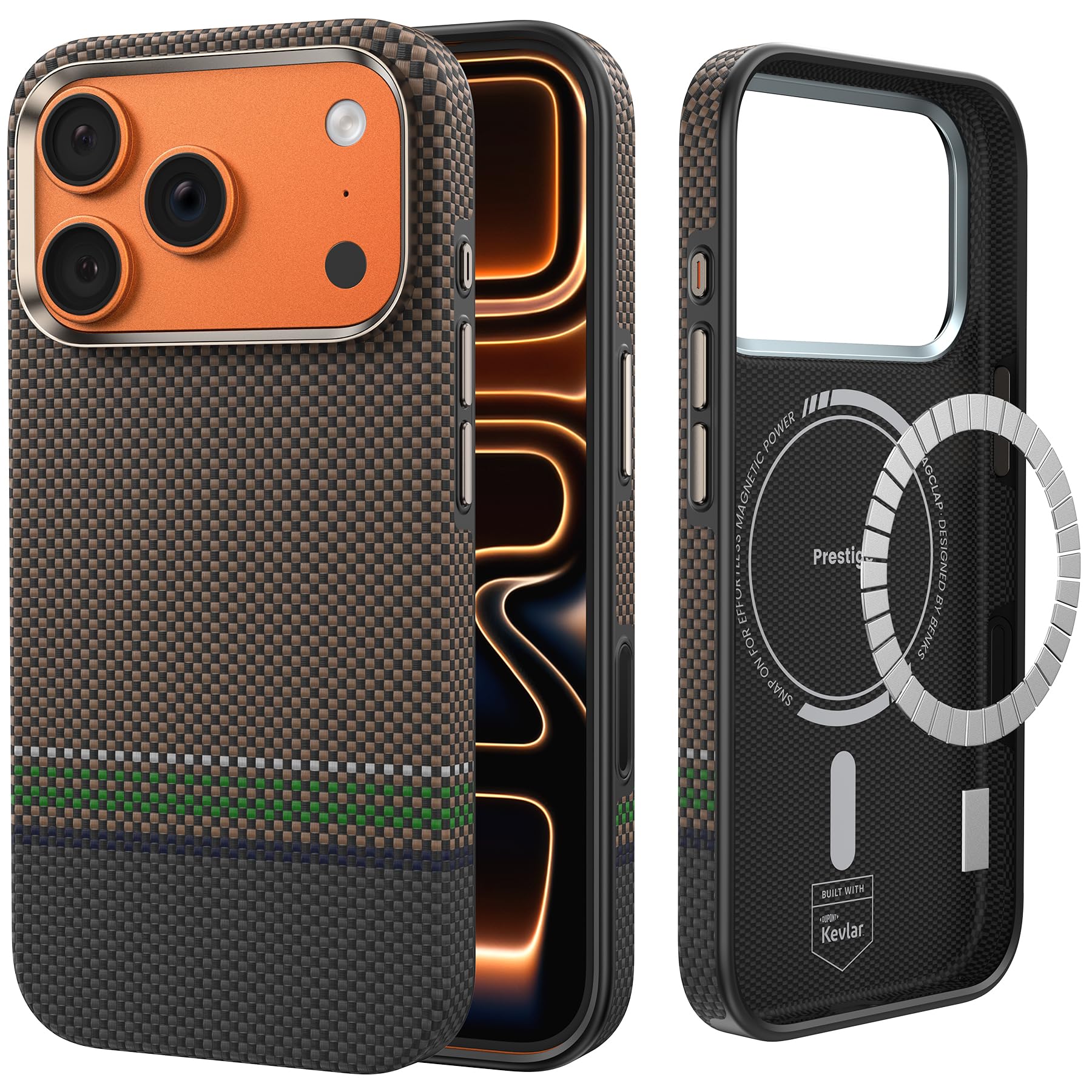 Amazon.com: BENKS Prestige ArmorPro Case for iPhone 17 Pro Max with Camera  Control Button, [Compatible with Magsafe] Full-Body Protective Case Made  with Dupont Kevlar 1000D Aramid Fiber : Cell Phones & Accessories