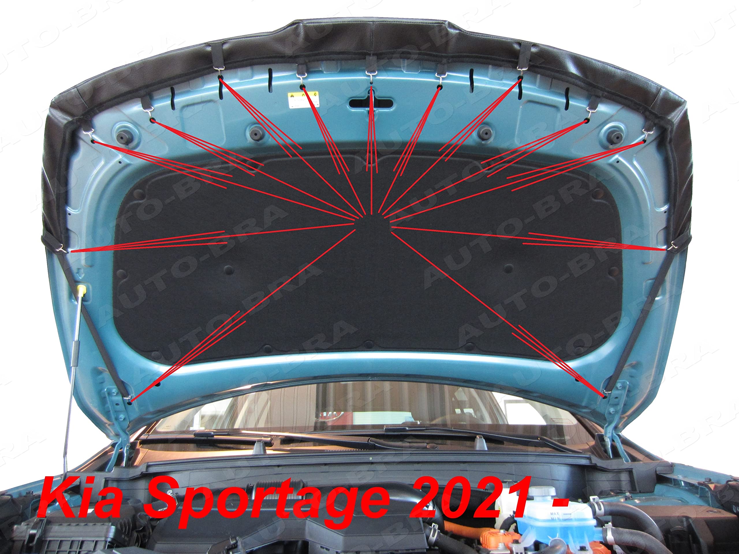 Auto-Bra AB3-00708 kompatybilny z Kia Sportage 2021 - Haubenbra ochrona przed uderzeniami kamieni Tuning Bonnet Bra