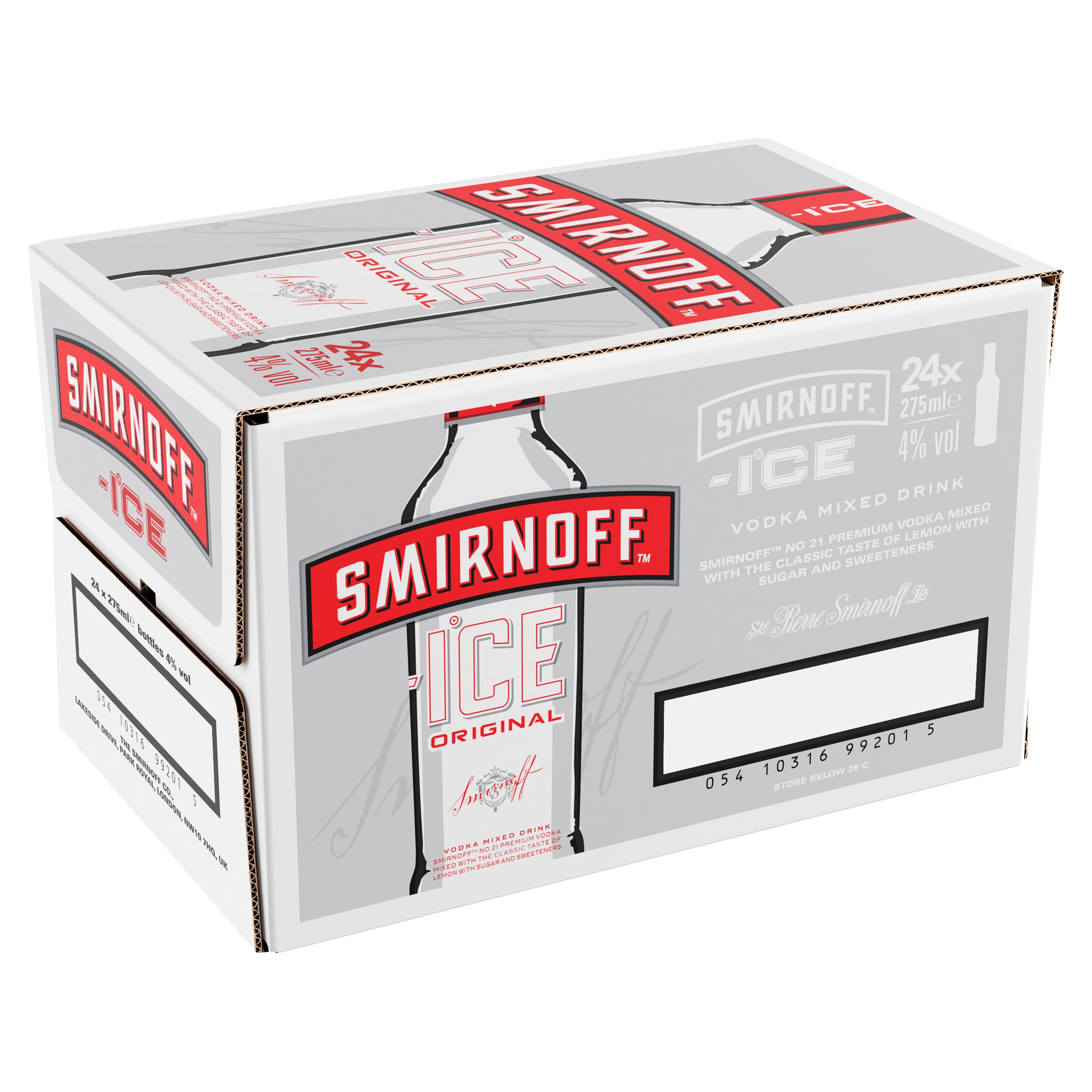 Smirnoff Ice Refrescos - Paquete de 24 x 275 ml - Total: 6600 ml