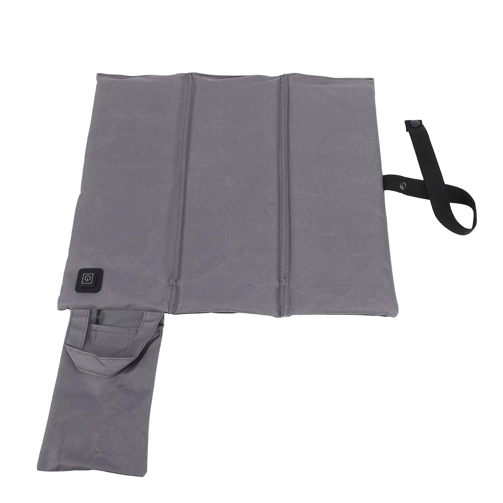Gavigain Heated Seat Cushion Portable Comfortable Folded Seat Pad for Indoor Outdoor Use (Grey)
