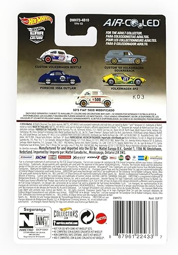 Miniatura 2 de Hot Wheels Escarabajo Volkswagen personalizado, refrigerado por aire 1/5