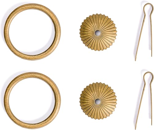 Miniatura 6 de Ring Brass Tiradores de 2.4 pulgadas  Juego de 2  Arquitectónico, Diseño de Interiores, Accesorios de personalización para gabinetes de muebles