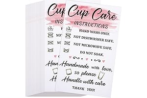 Sureio Tumbler Cup Care Instruction Cards: Enhance Customer Delight and Business Reputation