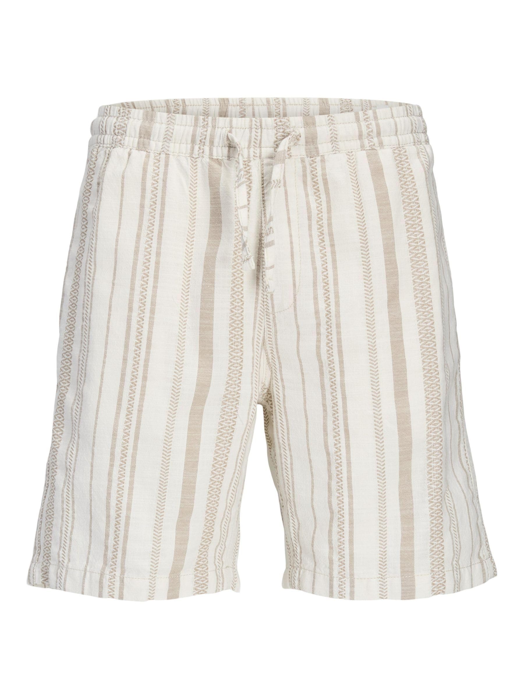 JACK & JONES Men's Jpstjaiden Boheme Jogger Shorts SRT, Ecru, S