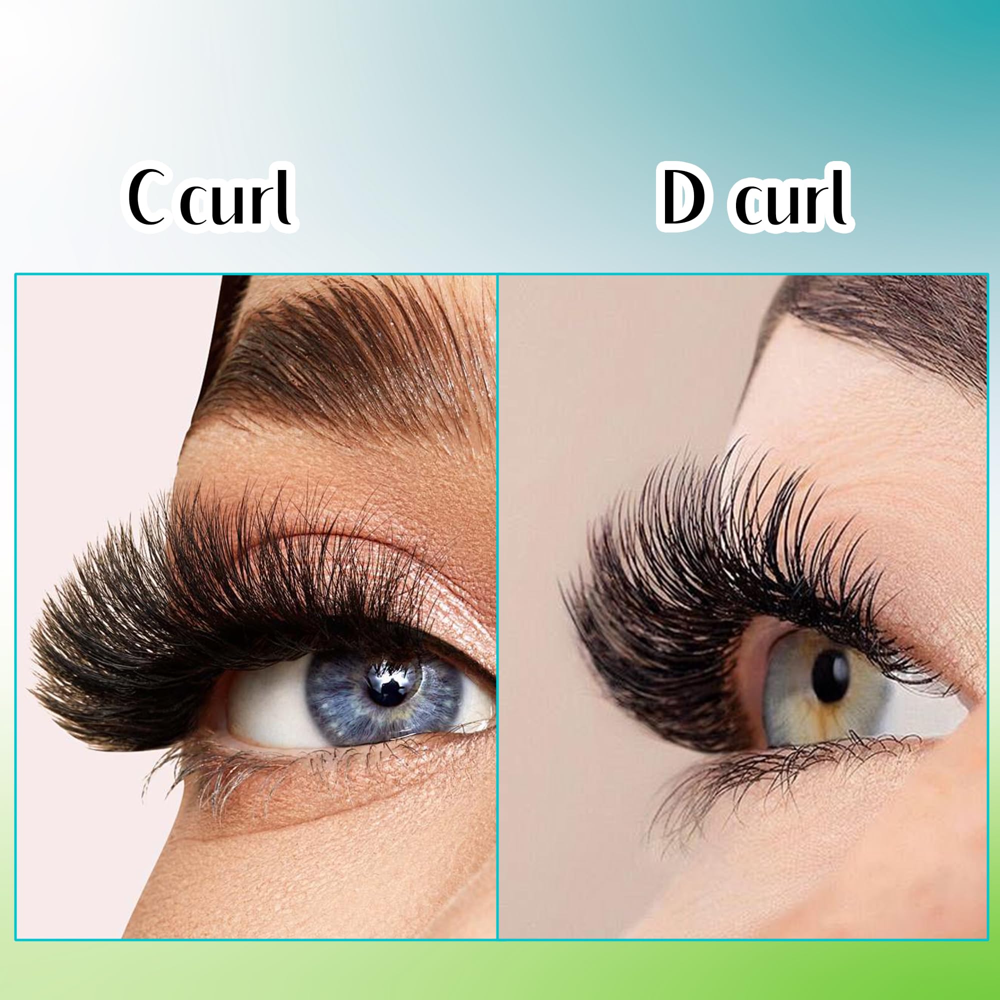 Rzęsy wachlarzowe, C curl 0,07, technika objętościowa, przedłużenia rzęs Easy Fan 3D, 5D, 8D, 10D, długość 8-14 mm, mieszanka rzęs do przedłużania rzęs od GEMERRY (0,07, mieszanka C curl)