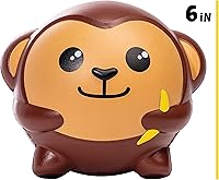 Vista 8 de Franklin Sports Animal Ball Friends - Bolas de espuma de 6 pulgadas - Marcus Monkey - Bolas de espuma blandas, color marrón