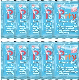 Bubble Liquid, 10ML Bubble Concentrate for Bubble Machine, Concentrated Bubble Liquid Bag, Bubble Solution Refill, Bubble Concentrate Solution for