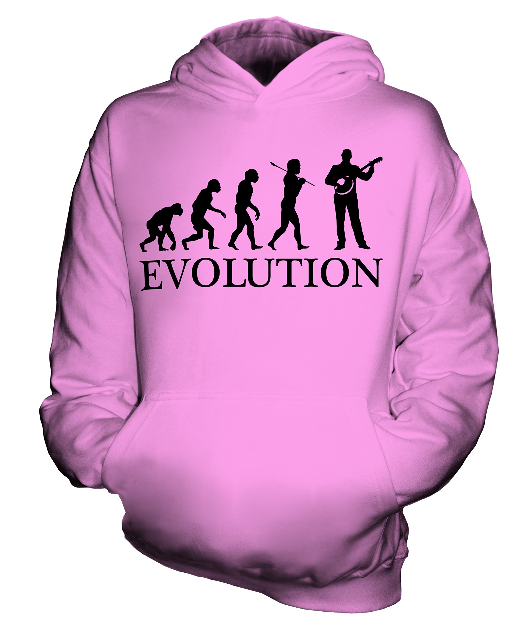 Candymix Banjo Bangio Evoluzione Umana Unisex Bambino Ragazzi/Ragazze Felpe con Cappuccio