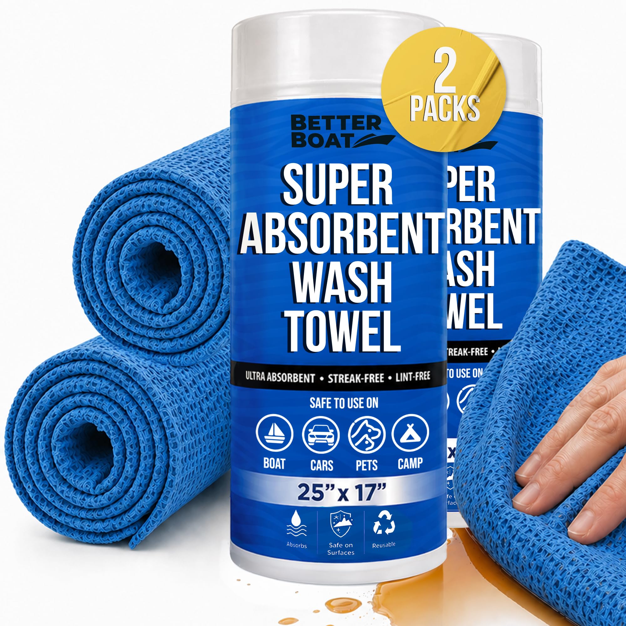 Amazon.com: Super Absorbent Towels, Synthetic Chamois Cloth for