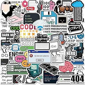 Amazon.com: 50PCS Programming Stickers Gifts for Developers Programmers ...