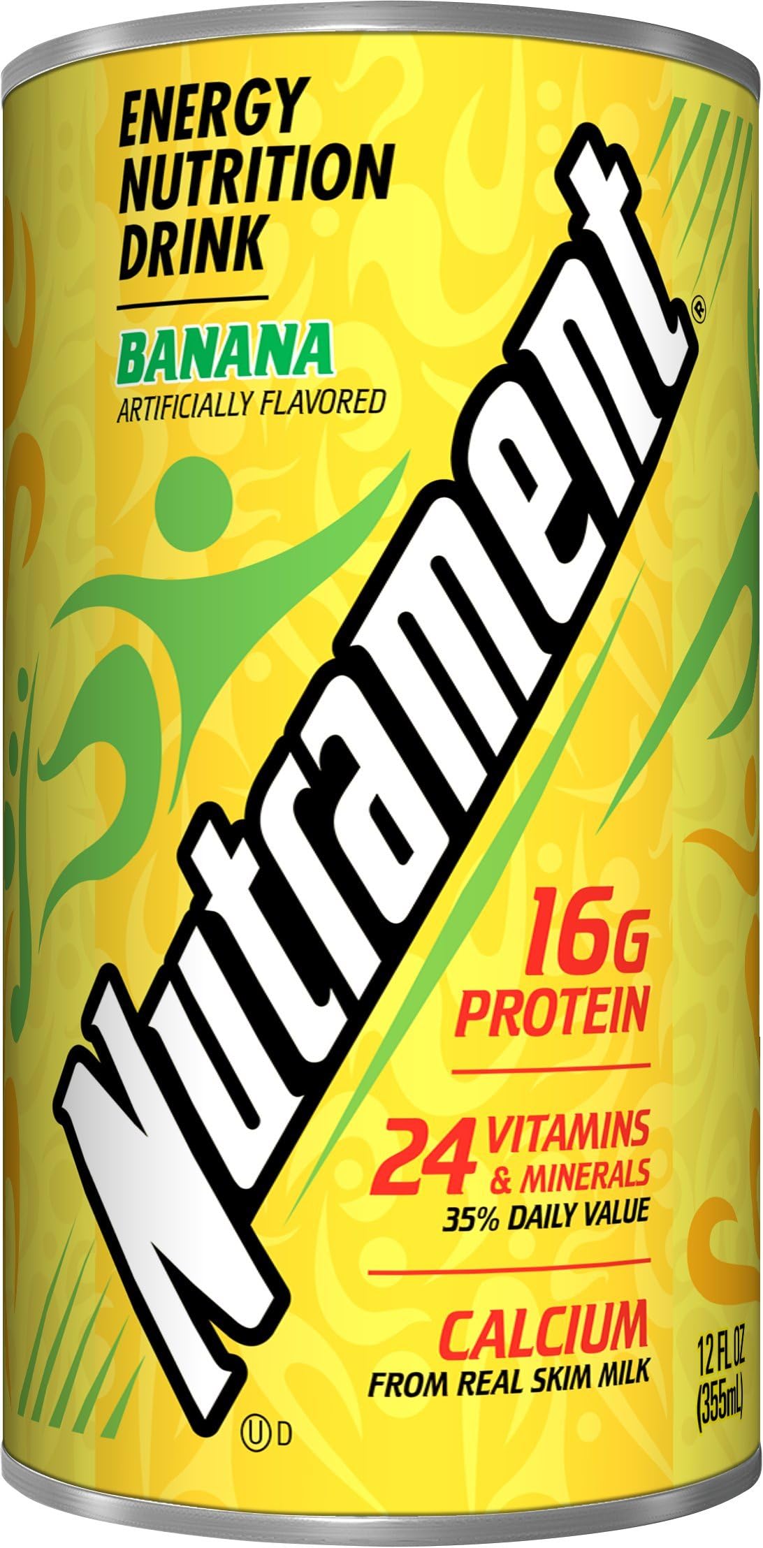 Nutrament Nutritional Drink, Banana, 12 Fl oz (Pack of 12