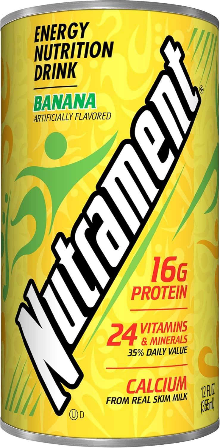 Nutrament Nutritional Drink, Banana, 12 Fl oz (Pack of 12)