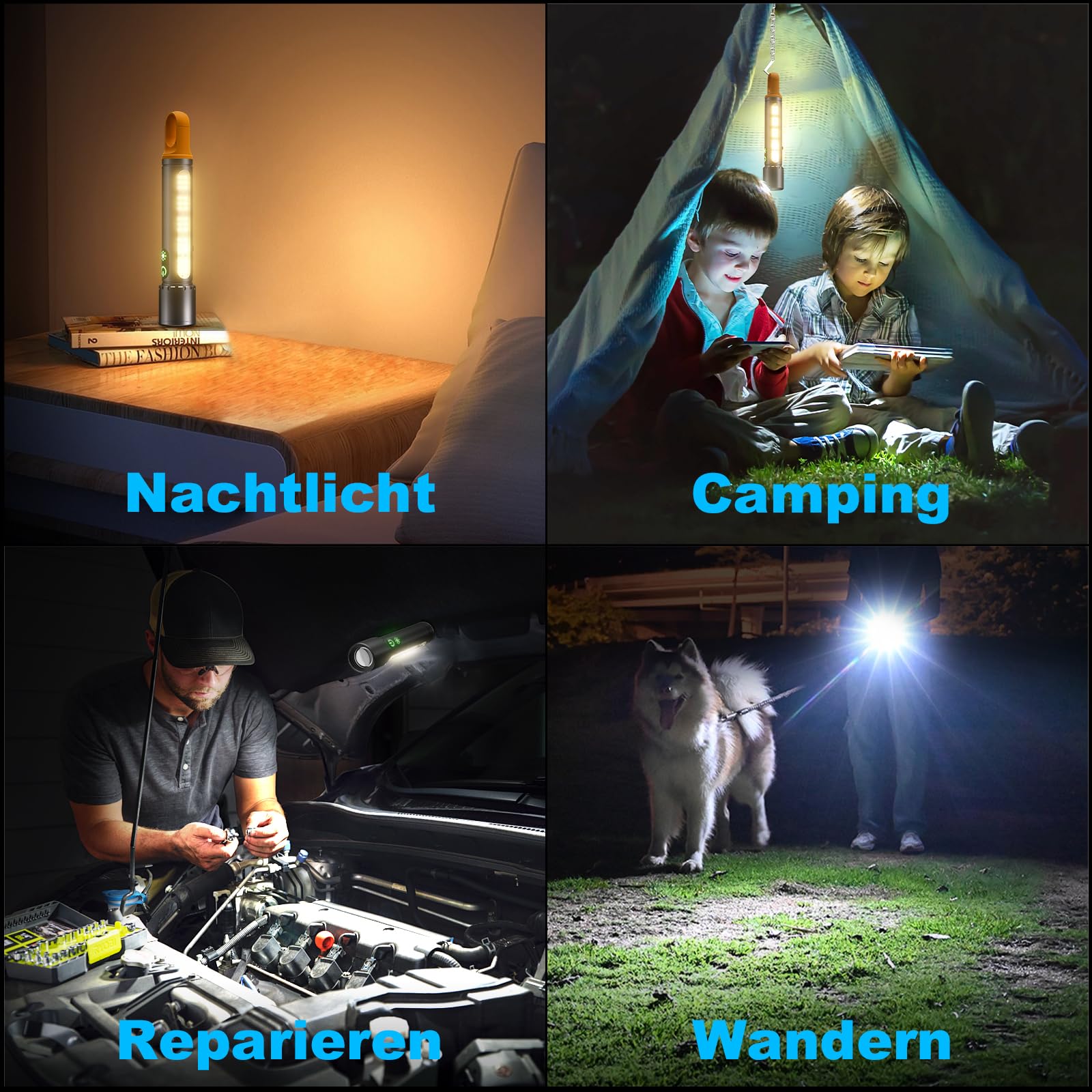 Linterna LED recargable 60.000 lúmenes, 9 modos, linterna LED extremadamente brillante XHP90.2 con zoom y IPX7, resistente al agua, linternas fuertes para camping, senderismo, emergencias