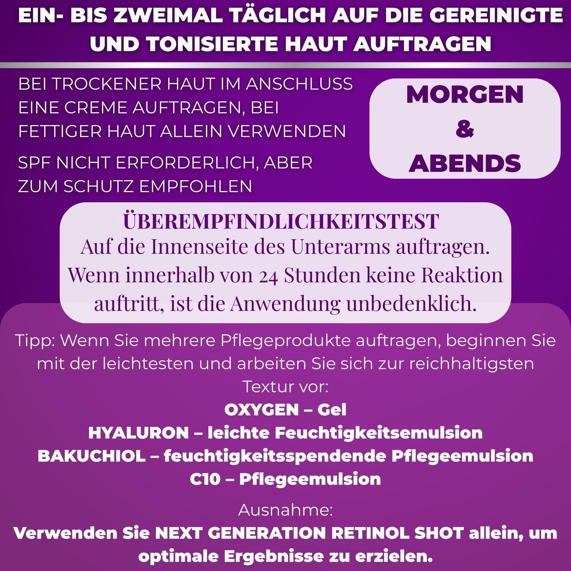 Afrodita Professional Bakuchiol Phyto Retinol Shot 2%, Gesichtsserum mit Sytenol A, Panthenol, Beta-Glucan und Squalan, duftstofffrei, vegan, 30 ml