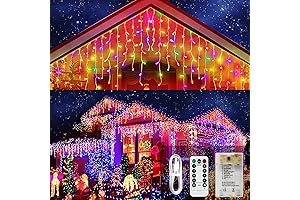 90 LED Icicle Lights Indoor Battery Operated