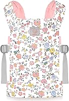 Vista 11 de Portador de Muñeca de Bebé GAGAKU, Portador de Juguete para Muñecas, Accesorios para Muñecas Bebé Reborn para Niñas y Niños – Rosa (Flamingo)