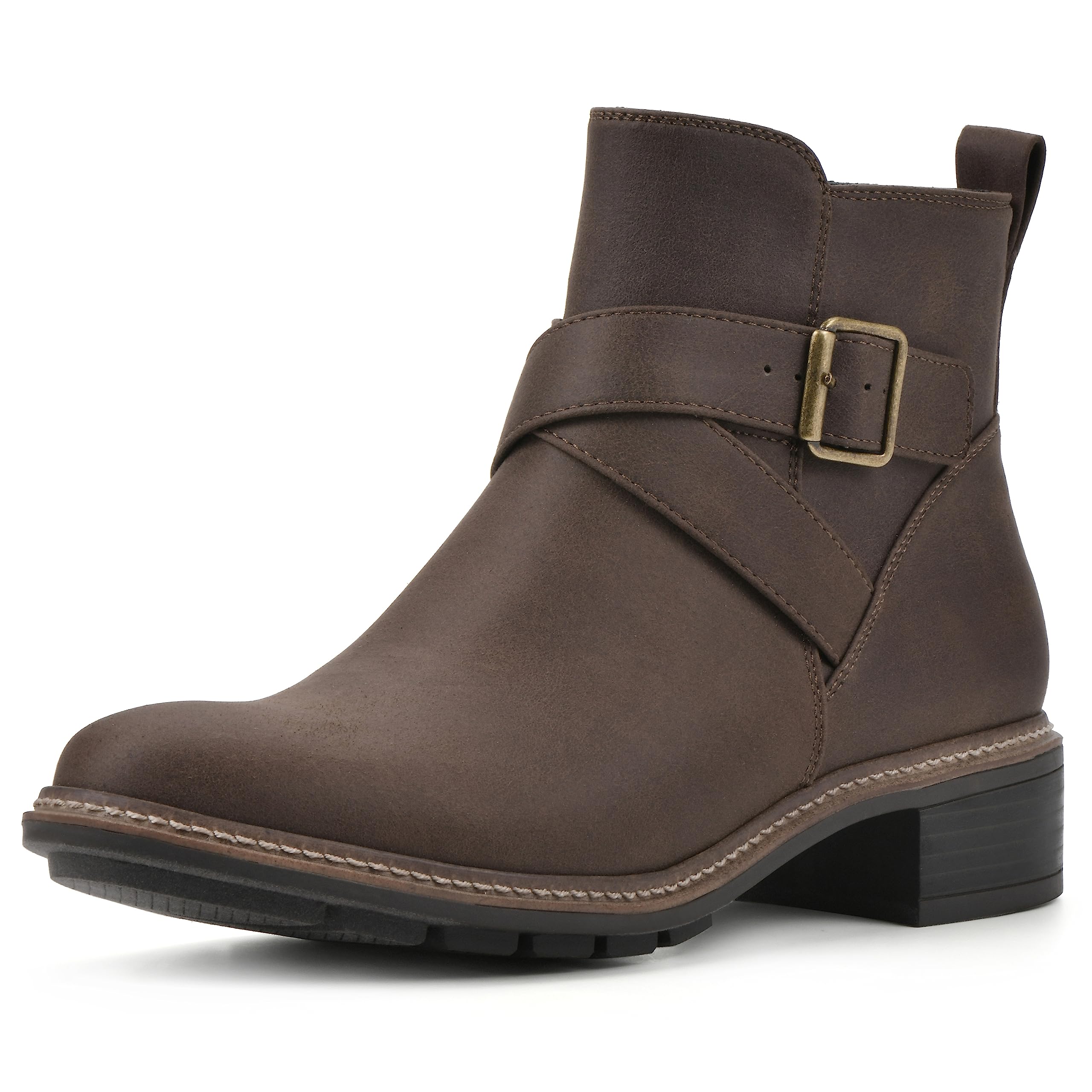 CLIFFS BY WHITE MOUNTAIN Womens Shoes Elie Stacked Heel Ankle Bootie