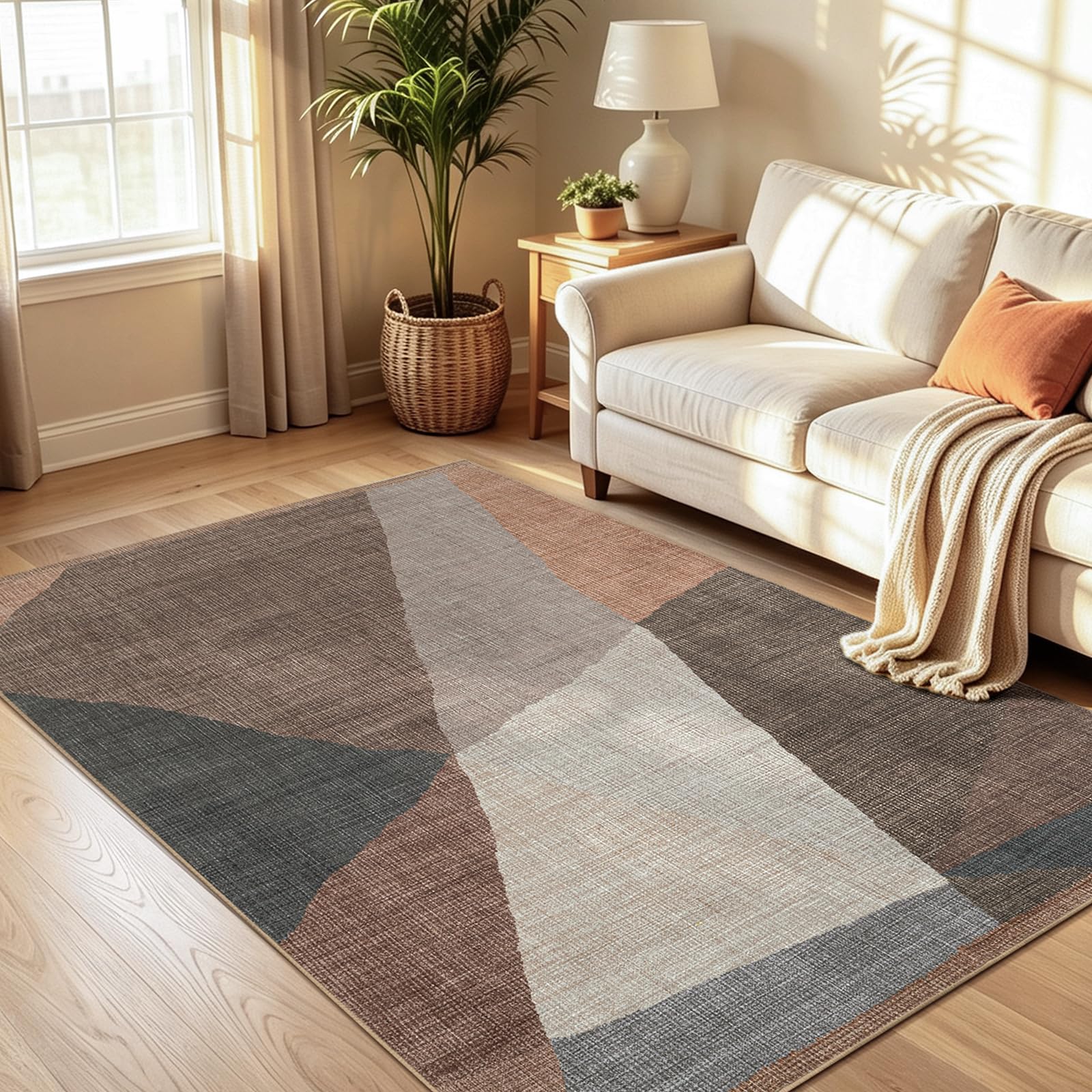 Photo 1 of YIHOUSE Geometric Area Rug, 5' x 7'