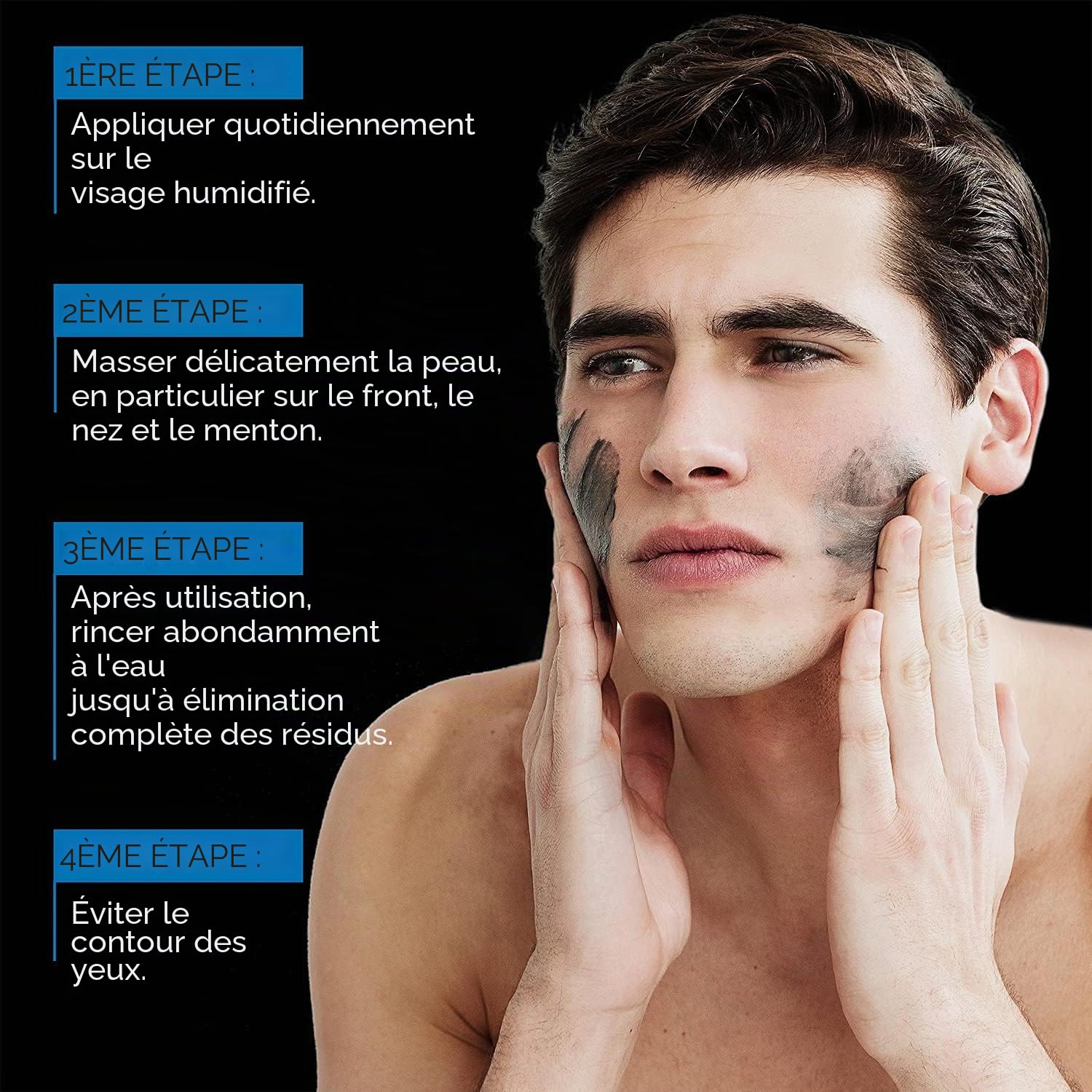 L'Oréal Paris Men Expert peeling pour le visage, peau impure, nettoyage du visage pour homme, peeling visage au carbone pur anti-imperfections, 1 x 100 ml