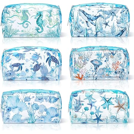 Amazon.com : Sea Turtle Clear Lotion Toiletry Bag Beach Sunscreen ...