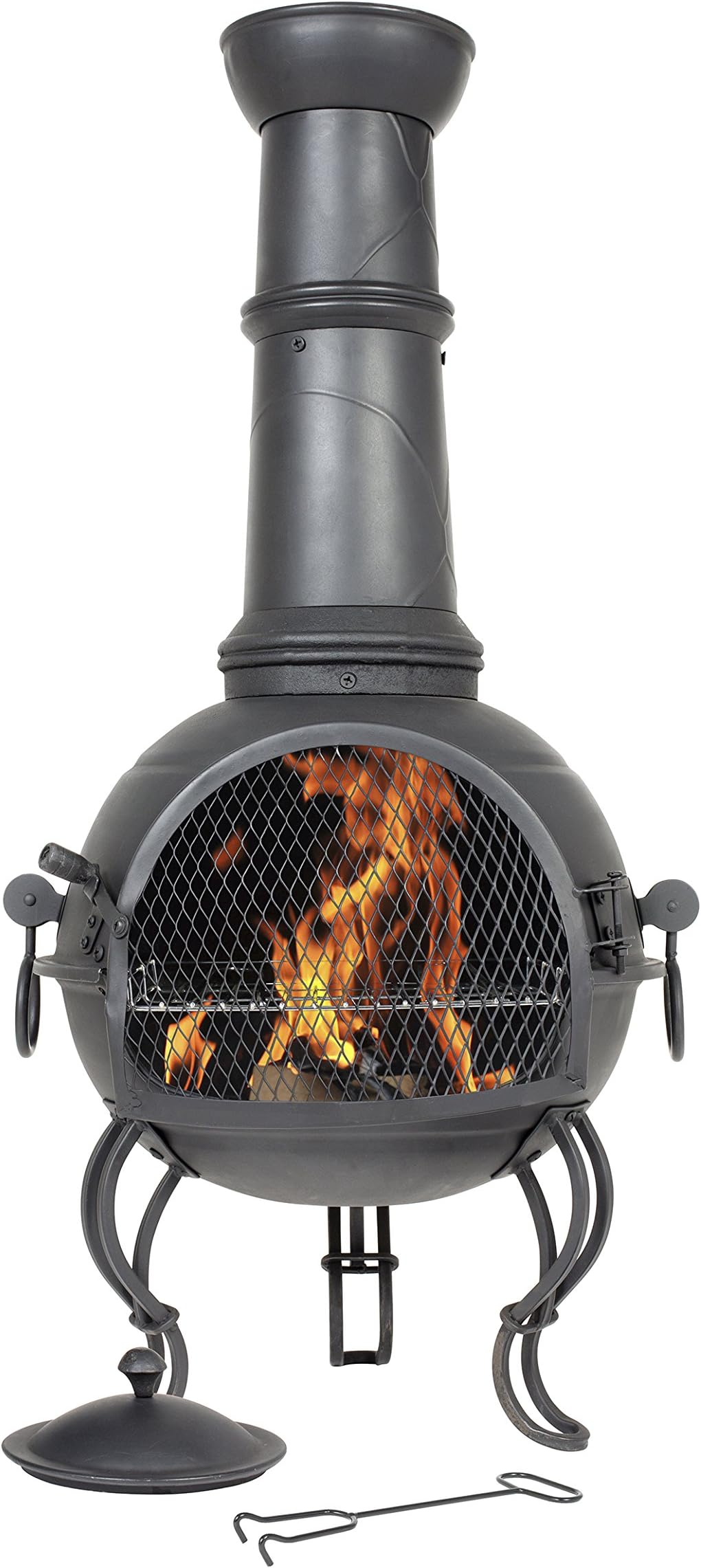 Oxford Barbecues La Hacienda: Murcia Large Steel Chiminea BBQ