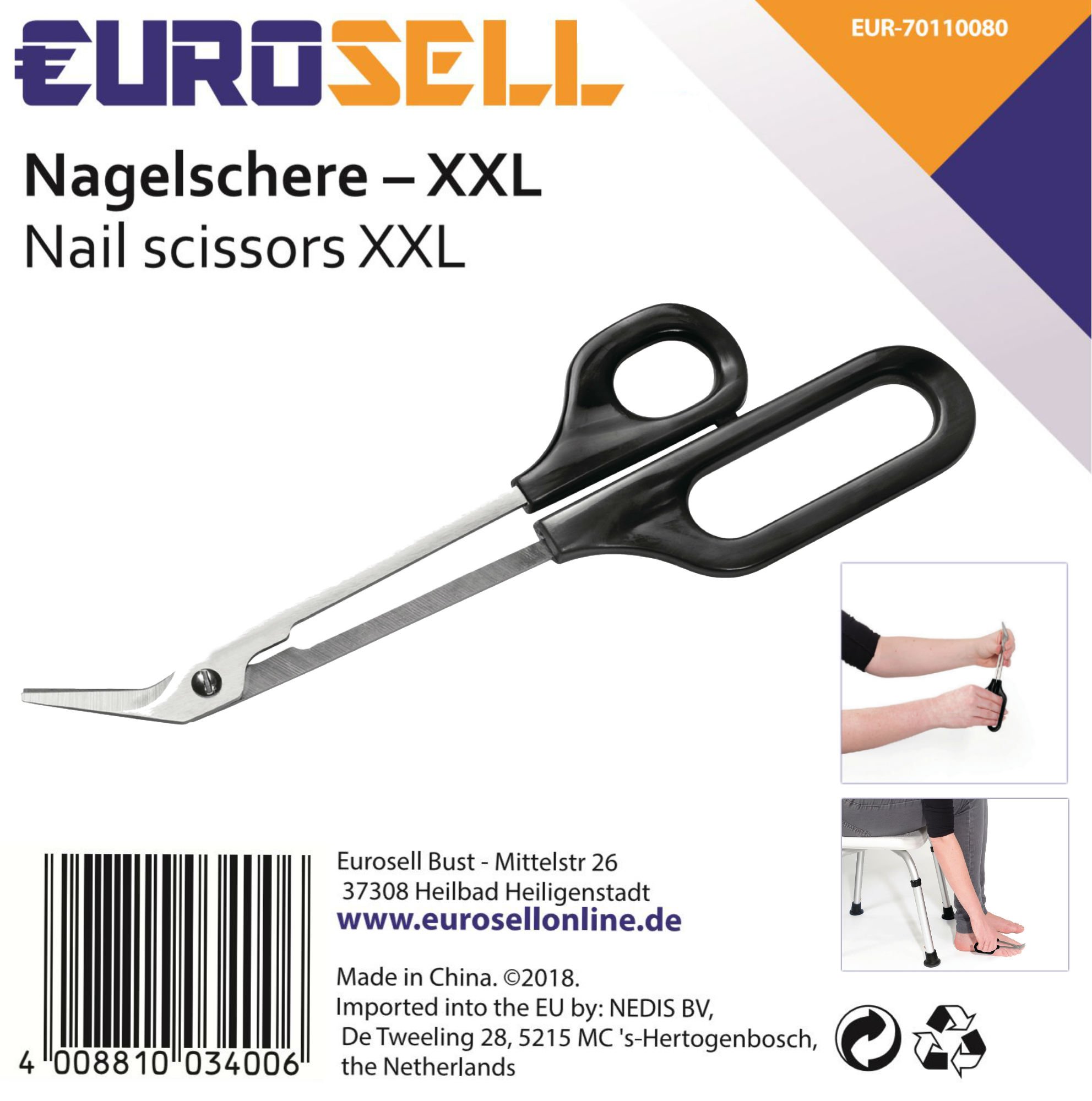 Alpen Forbice Per Unghie Due Usi Lama Curva 4 Pollici 5124.40 - Rigotti - Foto 6