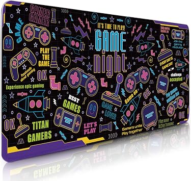 Gaming Mouse Pad Large, Gamer Mousepad with Non-Slip Based, Large Extended Computer Keyboard Mat for Desk, Gifts for Game Lover, for Keyboard Mouse 11.8x 31.4 XL