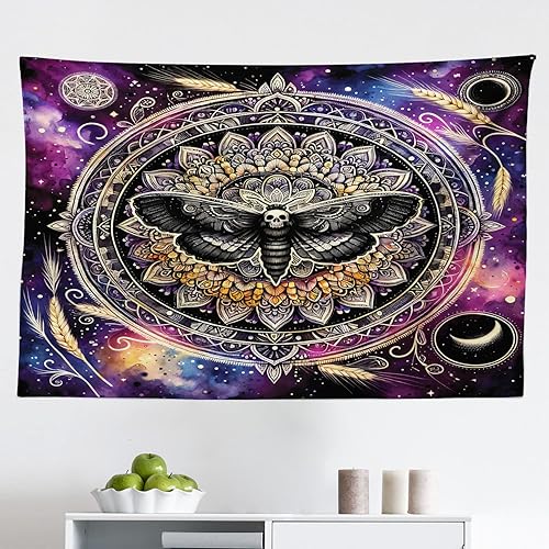 Miniatura 55 de Ambesonne Tapiz de fiesta de los años 70, caja retro en arte pop, música de baile, composición colorida impresa, para colgar en la pared para