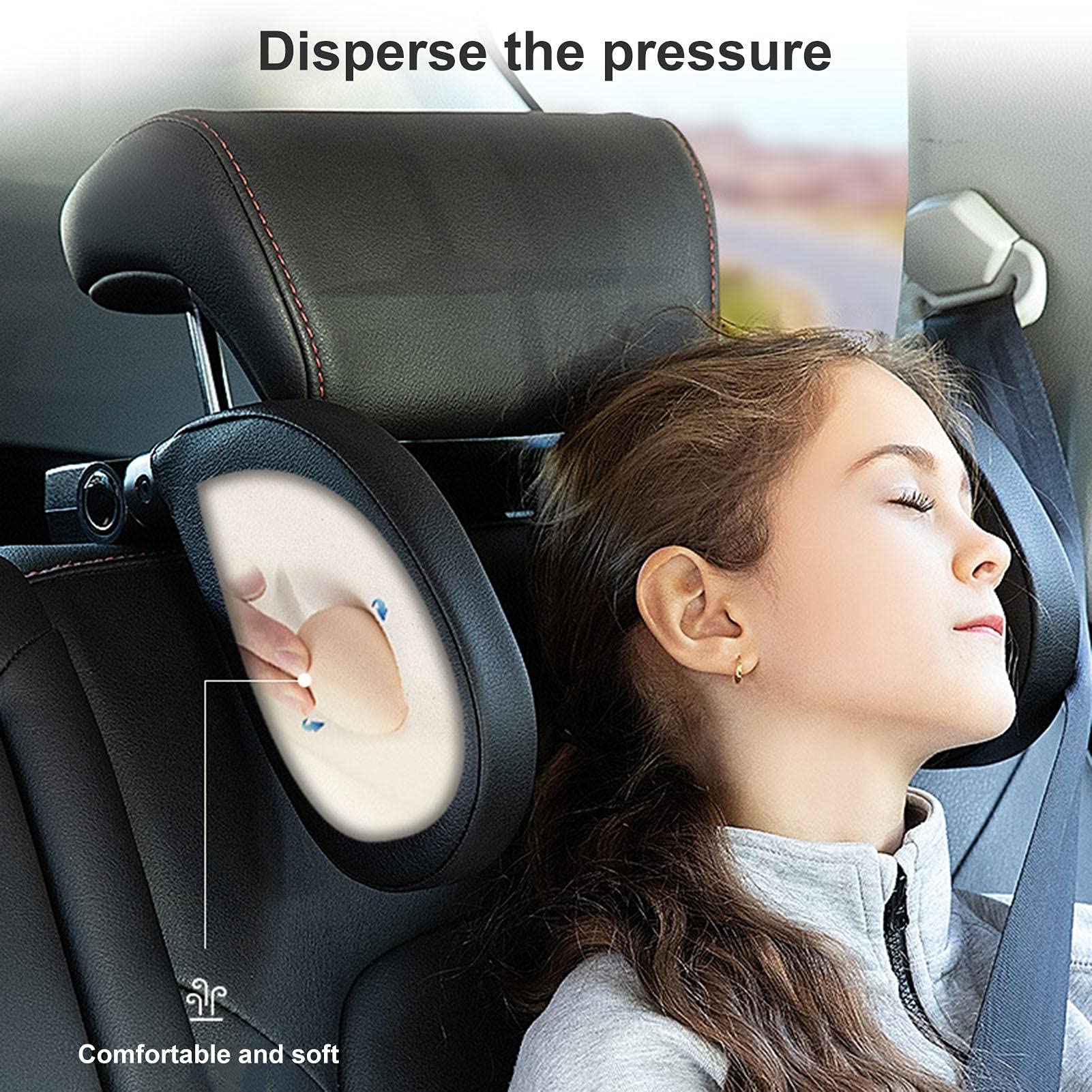 Coussin de nuque pour voiture - Coussin de voyage pour dormir en voiture - Appui-tête Auto Coussins confortables Coussins, coussin d'appui-nuque pour le soutien cervical