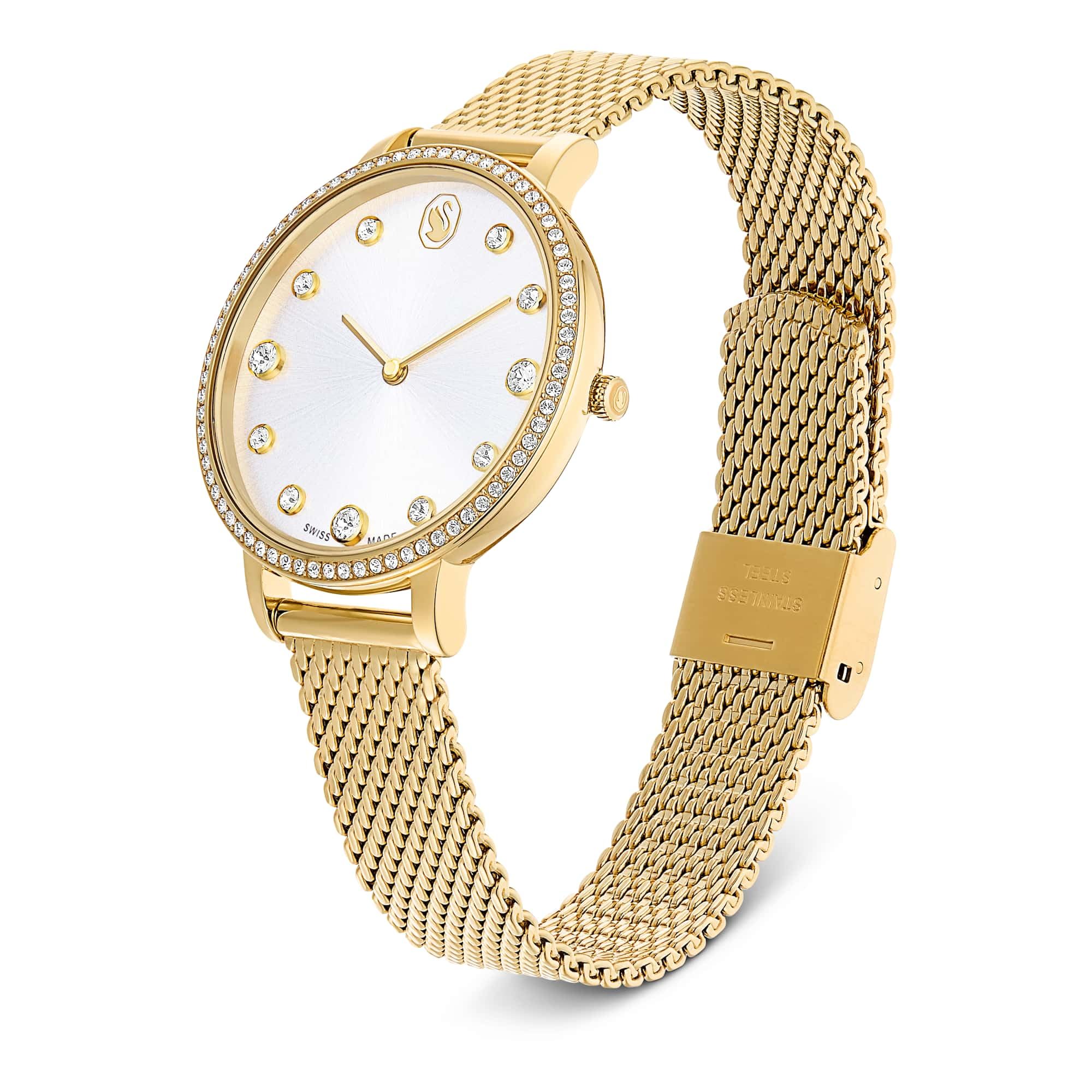 Swarovski Clarica Collezione Orologio, Swiss Made, Bracciale in metallo