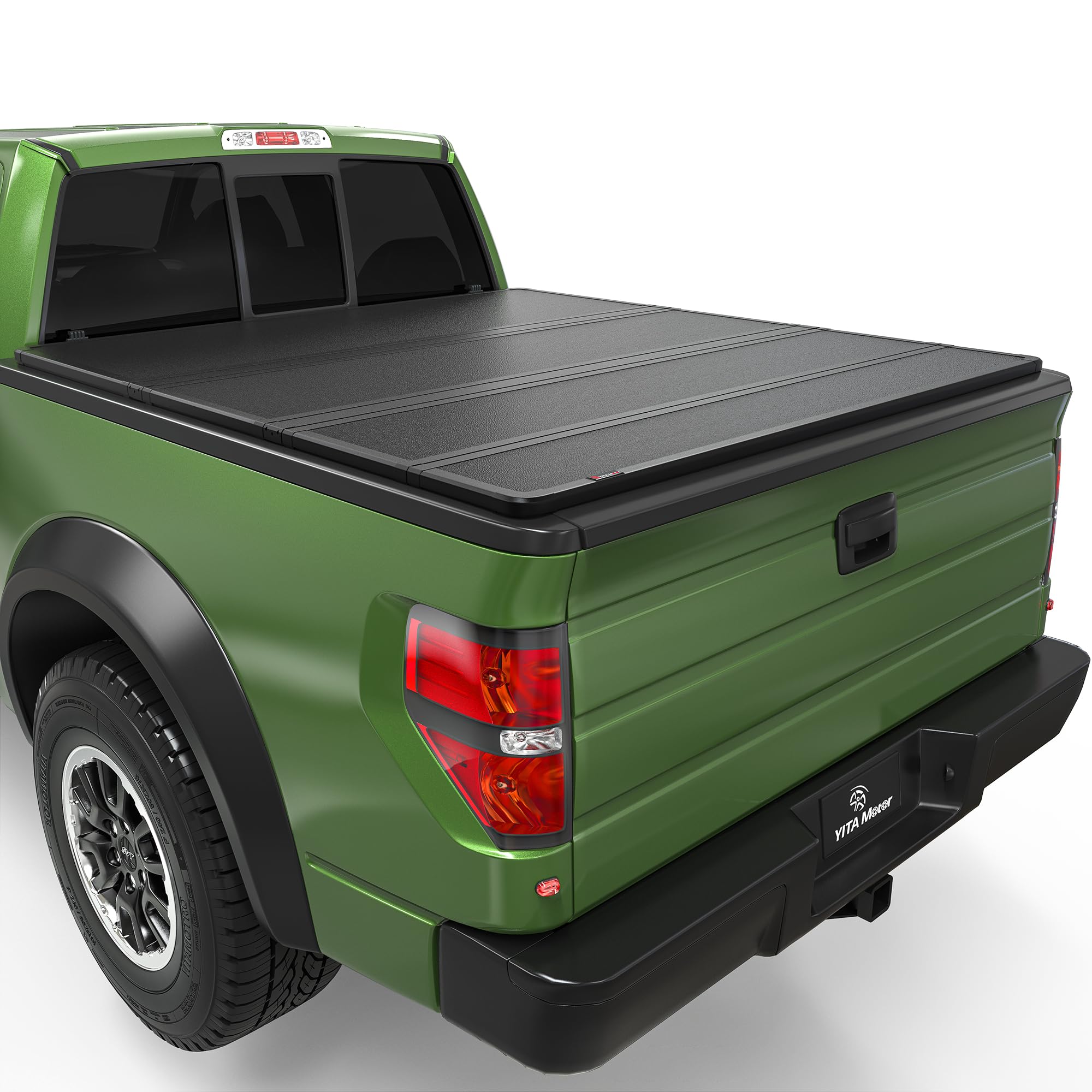 YITAMOTOR Quad Fold Hard Truck Tonneau Cover Fits for Ford F-150 F150 2015-2025 with 6.5ft Bed, Heavy-Duty Aluminum Alloy Bed Cover