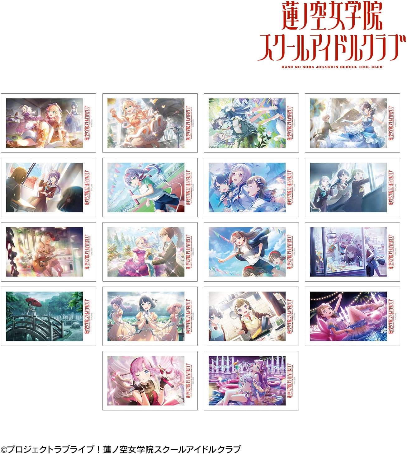 Love Live! Hasunosora Jogakuin School Idol Club Trading Instant Camera Style Illustration Card Vol.3, Box of 18