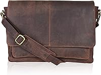 OakLeathers Handcrafted Full-Grain Leather Messenger Bag - Laptop Briefcase for Men & Women, Office College Shoulder Bag