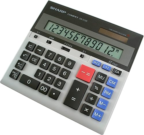 Sharp QS-2130 Pantalla Doble Alimentada 12 Dígitos