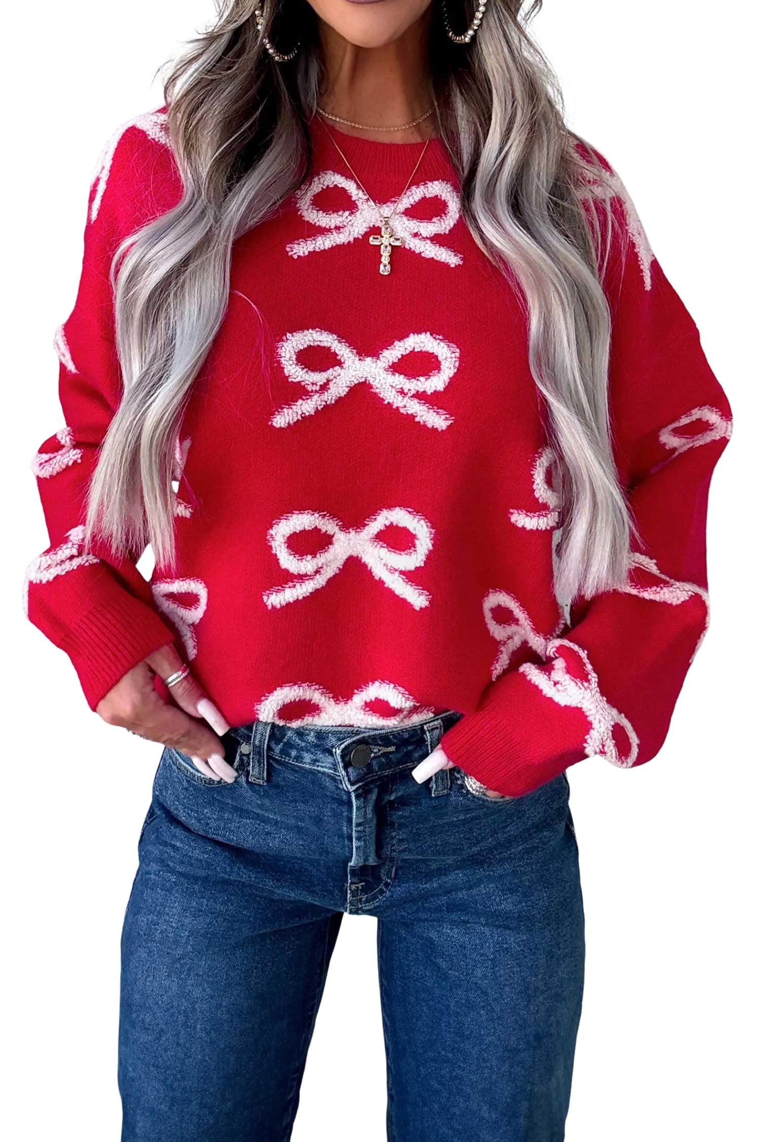 MARZXIN Women Sweater Merry Christmas Pullover Halloween Sweatshirts Tops