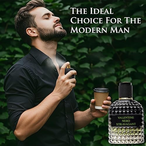 Miniatura 5 de Valentine Nero Xtravagant para hombres  Fragancia oriental Fougere  Notas superiores de Bergamota Calabrian & Espresso Coffee Accord  Fragancia base