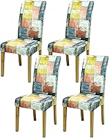 Vista 144 de Fundas para sillas de comedor, juego de 2 fundas para sillas de comedor o cocina, lavables, protectoras, para sillas Parsons, para el hogar, Beige