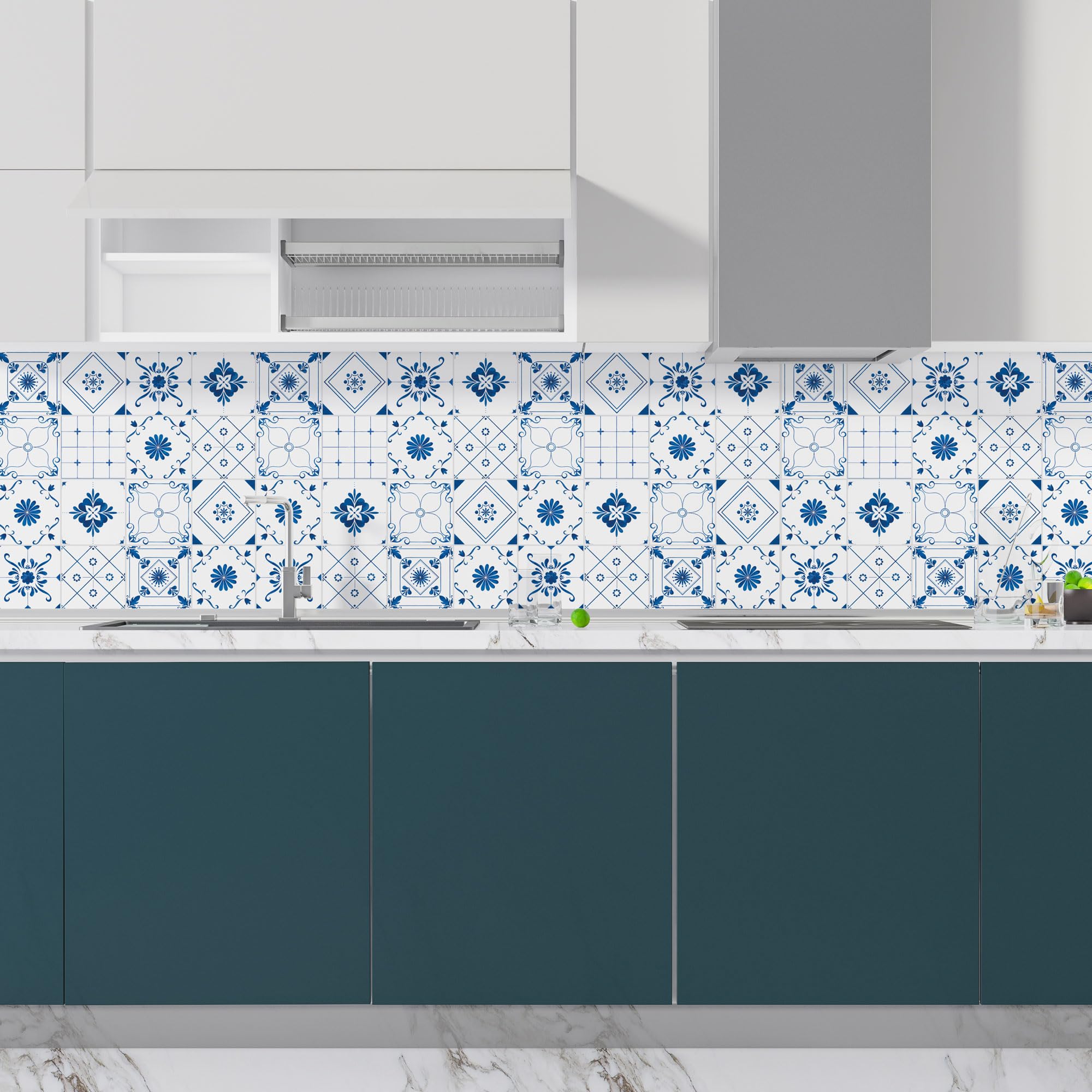 StickerLab - Paraschizzi Cucina Adesivo Da Parete Con Spatola In