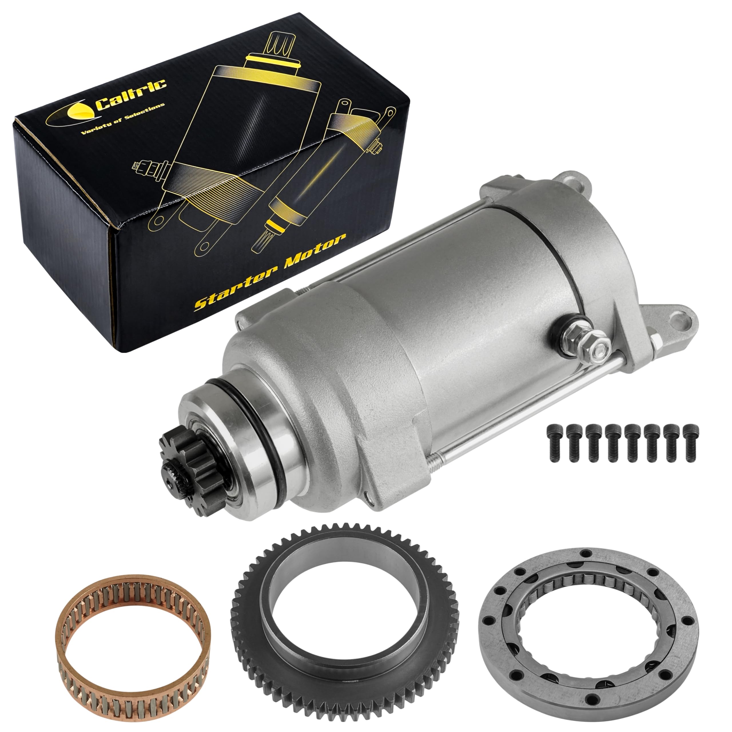 Amazon.com: Caltric Starter and Starter Clutch Set Compatible with