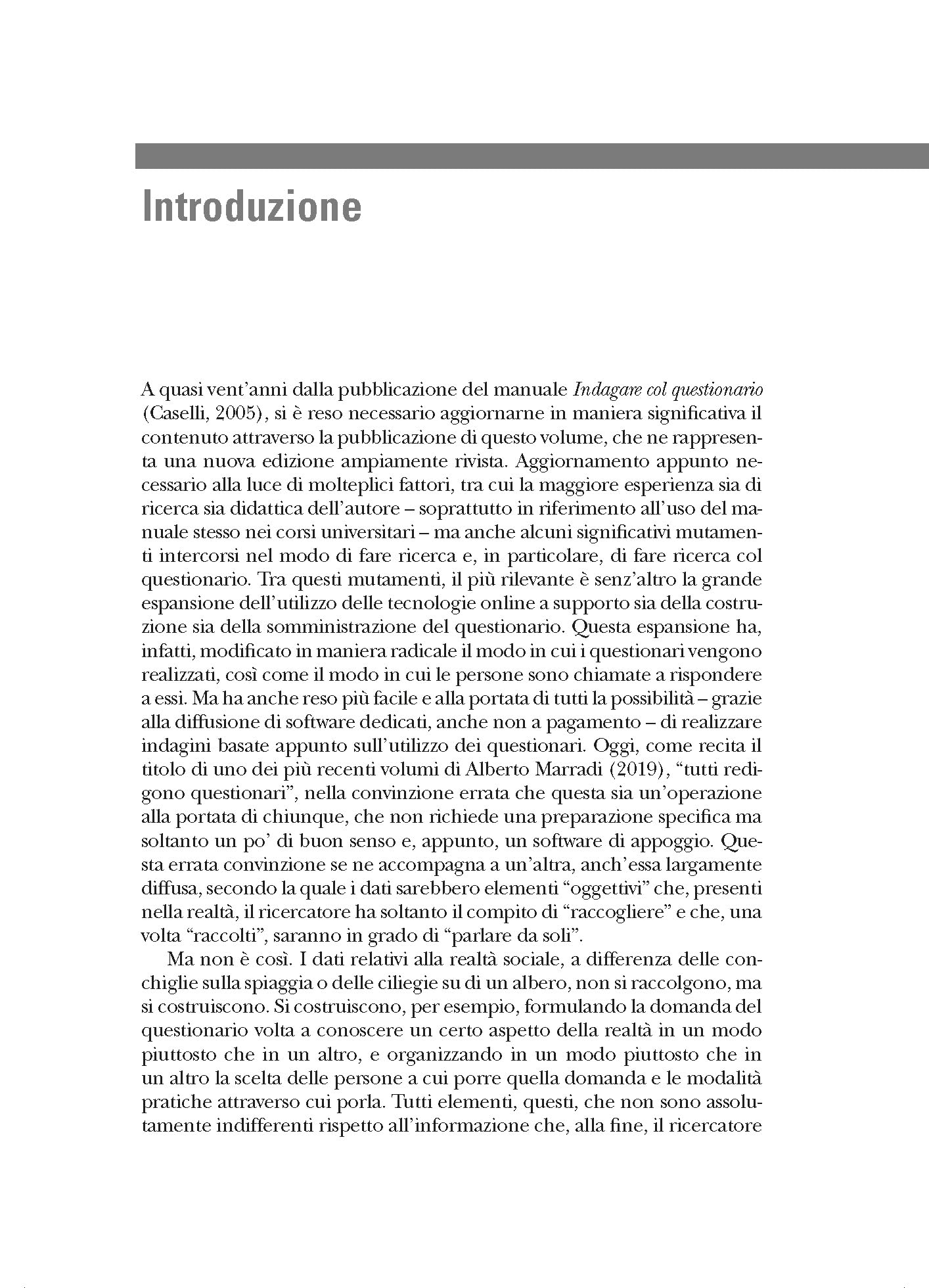 Fare domande e ottenere risposte. Il questionario nella ricerca sociale