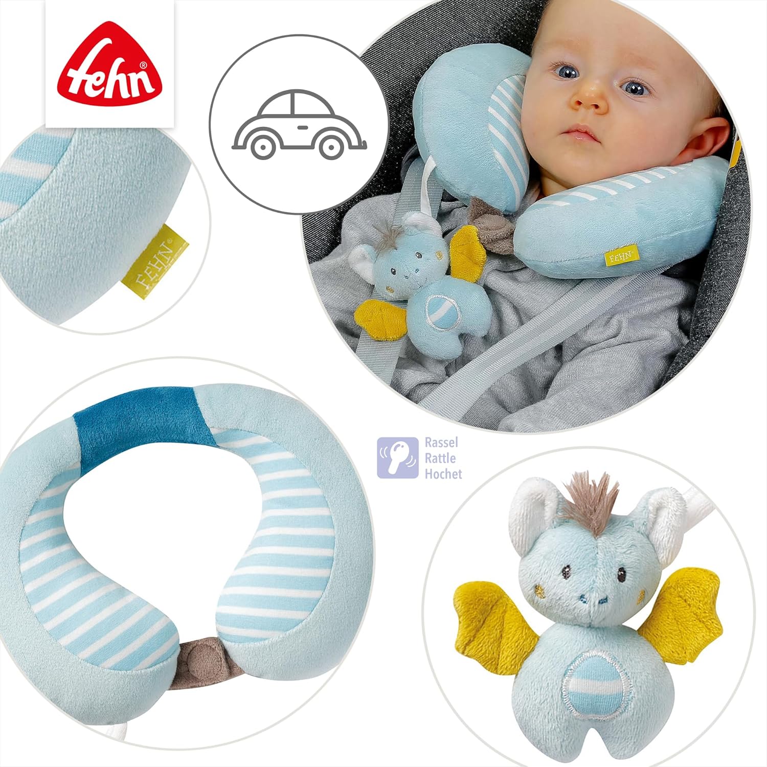 Fehn Soutien au Cou Little Castle Chauve-Souris
